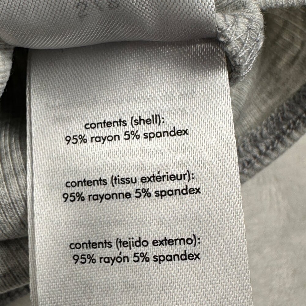 WeWoreWhat Womens Henley Bodysuit Gray Sz S Ribbed Long-Sleeve Comfy Stretch NWT - Picture 8 of 12